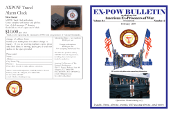 EX-POW BULLETIN AXPOW Travel Alarm Clock American Ex-Prisoners of War