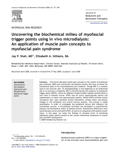 Uncovering the biochemical milieu of myofascial