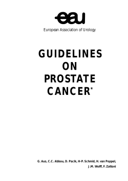 GUIDELINES ON PROSTATE CANCER