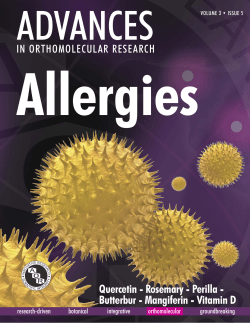 Allergies ADVANCES Quercetin - Rosemary - Perilla -