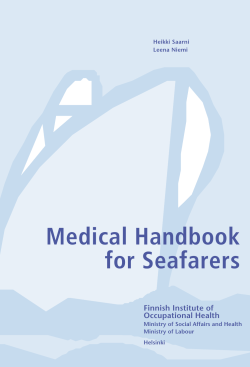Medical Handbook for Seafarers Finnish Institute of Occupational Health