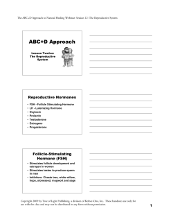 ABC+D Approach Reproductive Hormones