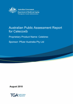 Australian Public Assessment Report  Proprietary Product Name: Celebrex