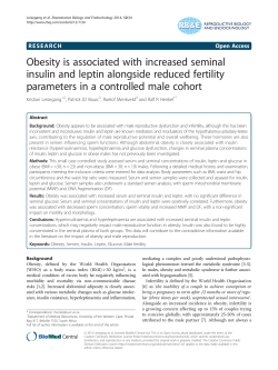 Obesity is associated with increased seminal