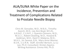 AUA/SUNA White Paper on the Incidence, Prevention and Treatment of Complications Related