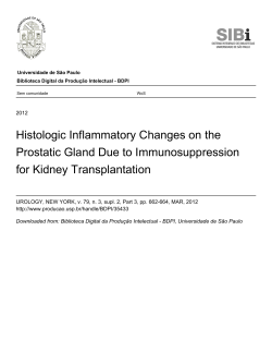 Histologic Inflammatory Changes on the Prostatic Gland Due to Immunosuppression