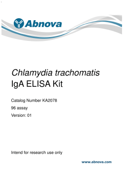 Chlamydia trachomatis IgA ELISA Kit  Catalog Number KA2078