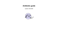 Antibiotic guide Update: 22/03/2006