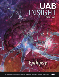 UAB INSIGHT Epilepsy FALL 2007