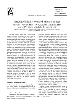 Imaging clinically localized prostate cancer