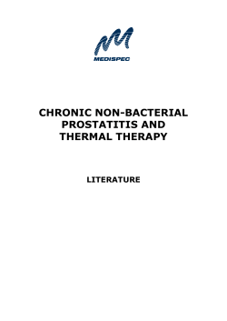 CHRONIC NON-BACTERIAL PROSTATITIS AND THERMAL THERAPY LITERATURE
