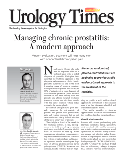 Managing chronic prostatitis: A modern approach