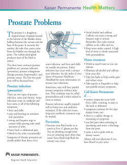 Prostate Problems T Health Matters Kaiser Permanente