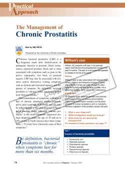 P A Chronic Prostatitis C