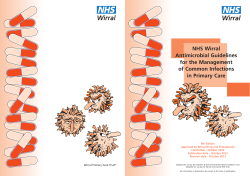 NHS Wirral Antimicrobial Guidelines for the Management of Common Infections
