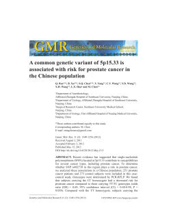 A common genetic variant of 5p15.33 is the Chinese population