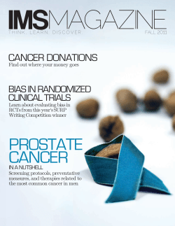IMS MAGAZINE CANCER DONATIONS
