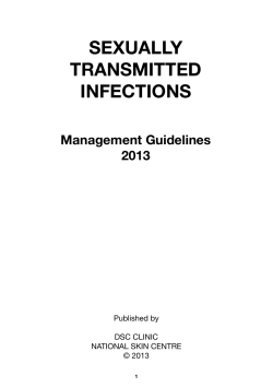 Sexually TranSmiTTed infecTionS management Guidelines