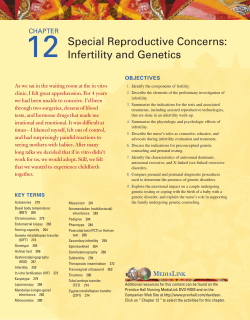 12 Special Reproductive Concerns: Infertility and Genetics