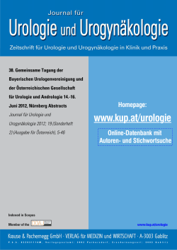 38. Gemeinsame Tagung der Bayerischen Urologenvereinigung und der Österreichischen Gesellschaft