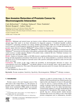 Non-Invasive Detection of Prostate Cancer by Electromagnetic Interaction Bellorofonte ,