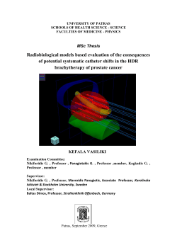 Radiobiological models based evaluation of the consequences