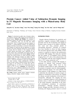 Prostate Cancer: Added Value of Subtraction Dynamic Imaging