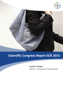 Scientific Congress Report ECR 2014 Food for Thought