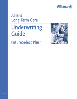 Underwriting Guide Allianz Long Term Care
