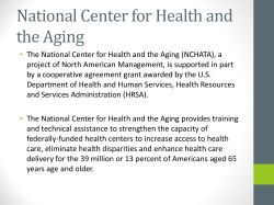 National Center for Health and the Aging