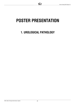 POSTER PRESENTATION 1. UROLOGICAL PATHOLOGY 49 Archive of Oncology 2002;10(Suppl 1):49.