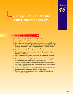 45 Management of Patients With Urinary Disorders Chapter