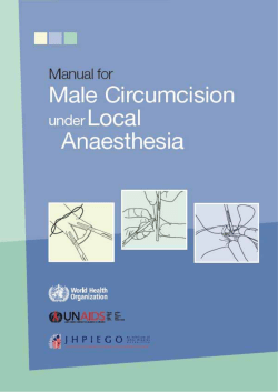 Male circumcision under local anaesthesia Version 3.1(Dec09) Page i