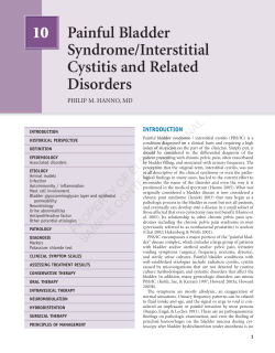10 Painful Bladder Syndrome/Interstitial Cystitis and Related