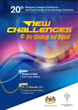 20 th Shangri-La Hotel 25 - 27 November 2011