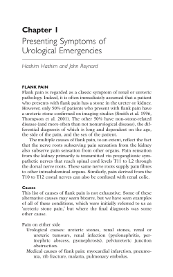 Presenting Symptoms of Urological Emergencies Chapter 1 Hashim Hashim and John Reynard
