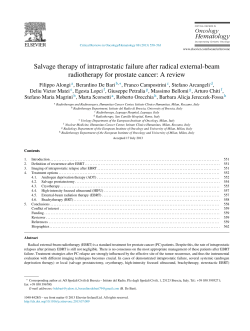 Salvage therapy of intraprostatic