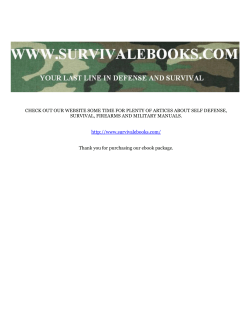 CHECK OUT OUR WEBSITE SOME TIME FOR PLENTY OF ARTICES... SURVIVAL, FIREARMS AND MILITARY MANUALS.