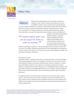 About Pelvic Pain