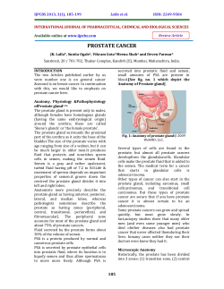 PROSTATE CANCER
