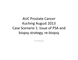 AUC Prostate Cancer Kuching August 2013