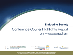 Conference Courier Highlights Report on Hypogonadism Endocrine Society