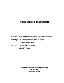 Post Stroke Treatment