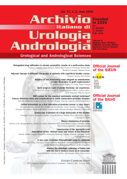 Urological and Andrological Sciences Founded in 1924 Official Journal