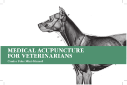 MEDICAL ACUPUNCTURE FOR VETERINARIANS Canine Point Mini-Manual