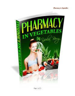 Pharmacy in Vegetables Page 1 of 51