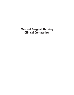 Medical-Surgical Nursing Clinical Companion