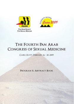 The Fourth Pan Arab Congress on Sexual Medicine