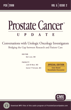 Conversations with Urologic Oncology Investigators PCU 2006 VOL 5 ISSUE 2
