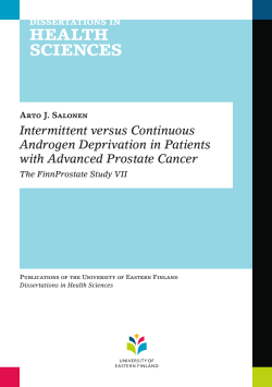 Arto J. Salonen Intermittent versus Continuous Androgen Deprivation in Patients with Advanced